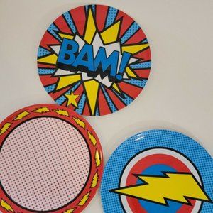 BooginHead BAM Cool Comic Style Melamine Plate set